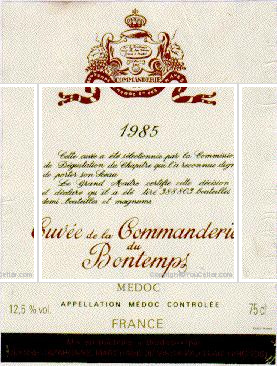 Cuvée de la Commanderie du Bontemps