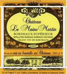 Château Le Maine Martin