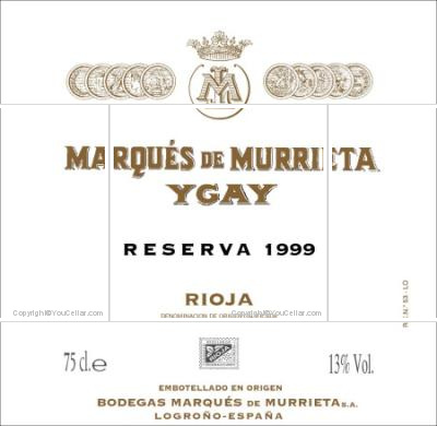Marqués de Murrieta - Ygay - Reserva