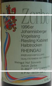 Zerbe - Riesling Kabinett