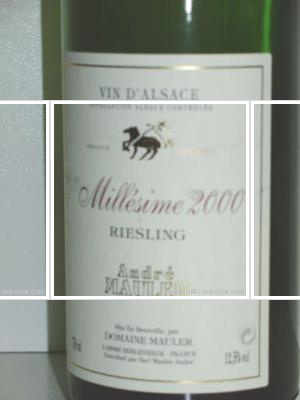 André Mauler Riesling - Millésime