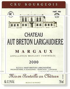Château Haut Breton Larigaudière