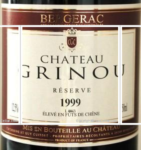 Château Grinou - Réserve
