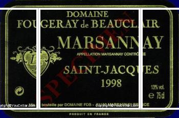 Domaine Fougeray de Beauclair - Saint-Jacques