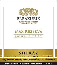 Errazuriz - Max Reserva Syrah