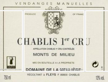 La Meulière - 1er Cru Monts de Milieu