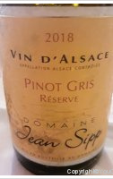 Jean Sipp Pinot Gris Réserve