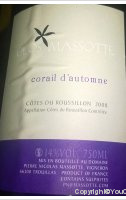 Clos Massotte - Corail d'Automne