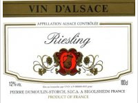Pierre Dumoulin Storch Riesling
