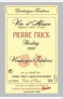 Pierre Frick - Riesling Vendanges Tardives