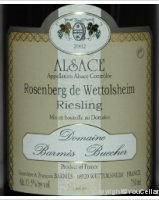 Domaine Barmès Buecher - Grand Cru Rosenberg de Wettolsheim