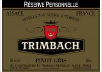 Trimbach - Réserve Personnelle