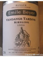 Emile Beyer - Vendange Tardive