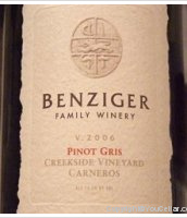Benziger - Pinot Gris