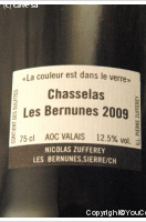 Nicolas Zufferey - Chasselas Les Bernunes