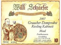 Willi Schaefer - Graacher Domprobst - Riesling Kabinett