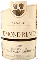 Edmond Rentz - Vendanges Tardives