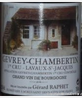 Gérard Raphet - 1er cru Lavaux-St-Jacques