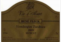 René Fleck - Vendanges Tardives