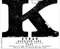 Morrison Lane, K Syrah
