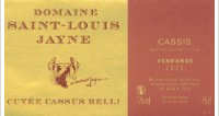 Domaine Saint Louis Jayne - Cassus Belli