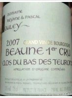 Réyane et Pascal Bouley - 1er Cru - Le Clos du Bas des Teurons