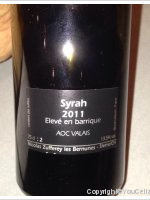 Nicolas Zufferey - Syrah Elevé en barrique