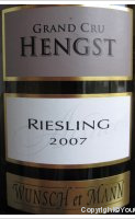 Wunsch et Mann - Grand Cru Hengst
