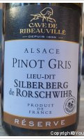 Cave de Ribeauvillé - Lieu-dit Silberberg de Rorschwihr Réserve