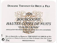Domaine Thevenot Le Brun et Fils - Clos du Vignon
