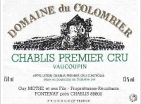 Domaine du Colombier - 1er Cru Vaucoupin