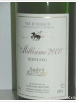 André Mauler Riesling - Millésime