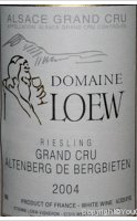 Domaine Loew - Grand Cru Altenberg de Bergbieten