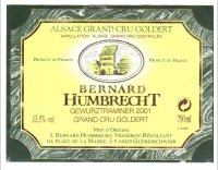 Bernard Humbrecht - Grand Cru Goldert