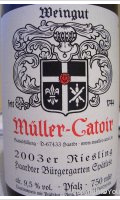Müller-Catoir, Riesling Haardter Bürgergarten Spätlese