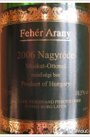 Fehér Arany - Muskat-Ottonel (Nagyréde)