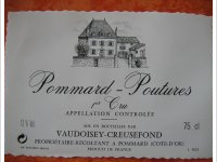 Vaudoisey-Creusefond - 1er Cru Poutures 