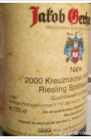 Jakob Gerhardt - Riesling - Spälese doux
