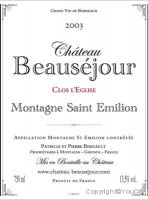 Château Beauséjour - Clos l'Église