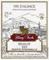 Henry Fuchs, Muscat Réserve Personnelle