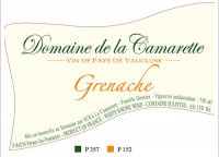 Domaine de la Camarette - Grenache