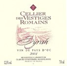 Cellier des Vestiges Romains - Syrah