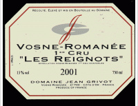 Domaine Jean Grivot - 1er cru Les Reignots