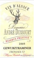 Domaine André Dussourt - Réserve Prestige - Fronholtz