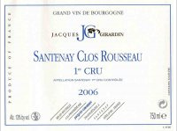 Jacques Girardin - 1er Cru Clos Rousseau