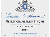 Domaine des Beaumont - 1er Cru Les Cherbaudes