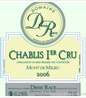 Denis Race - 1er Cru - Mont du Milieu