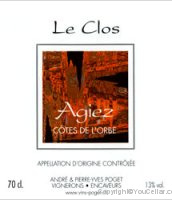 Côtes de l'Orbe - Le Clos