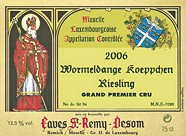 Caves Saint Remy Desom - Grand Premier Cru - Wormeldange Köppchen