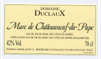Domaine Duclaux - Marc de Châteauneuf du Pape
